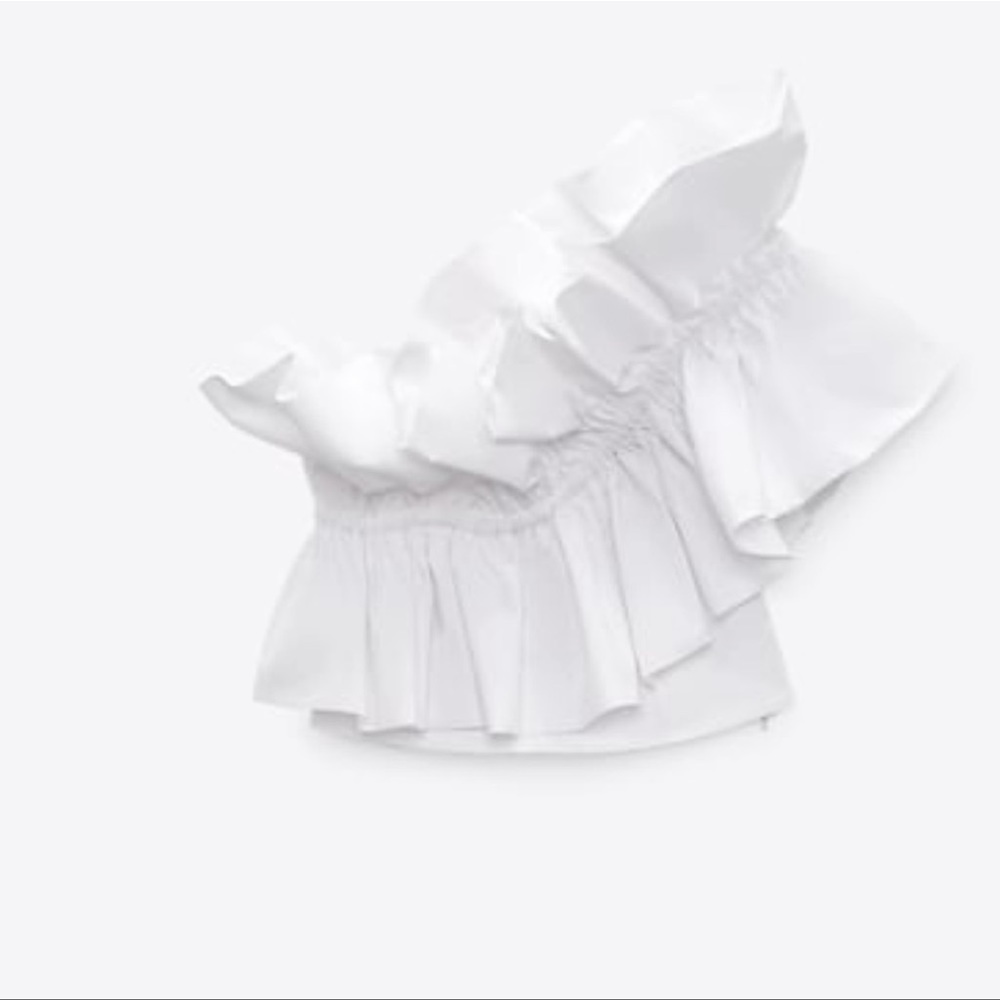 Zara Poplin Top. New with tags.